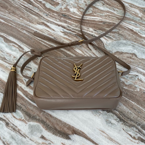 Saint Laurent Lou Medium YSL Camera Bag in Taupe - Picture 2 of 13